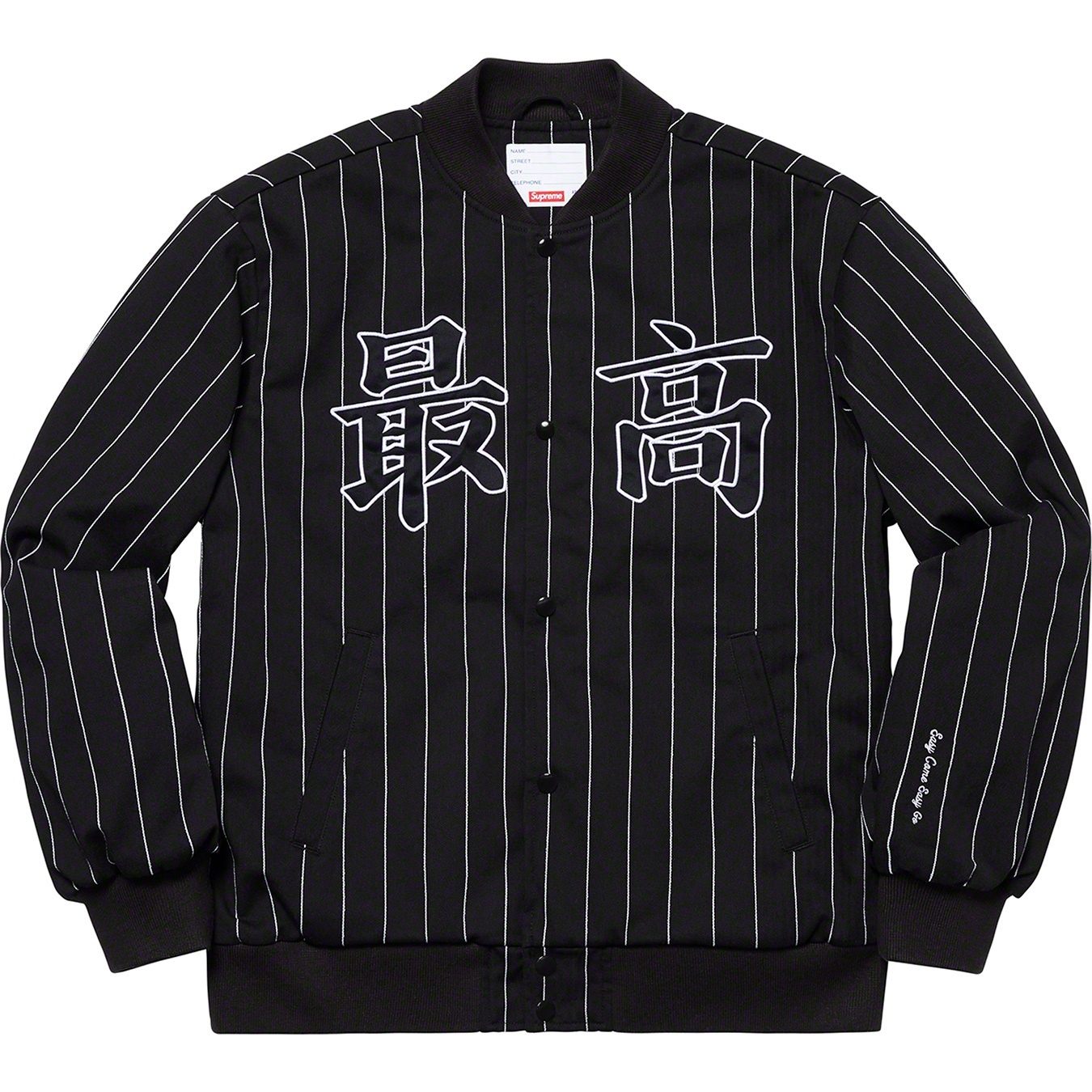 Pinstripe Varsity Jacket view 18